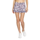 Prismic Leopard Collection: Kacie Painted Leopard Micro Pleat 12.5&quot; Skort