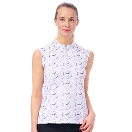 Luminous Collection: Lilia Abstract Sleeveless Top