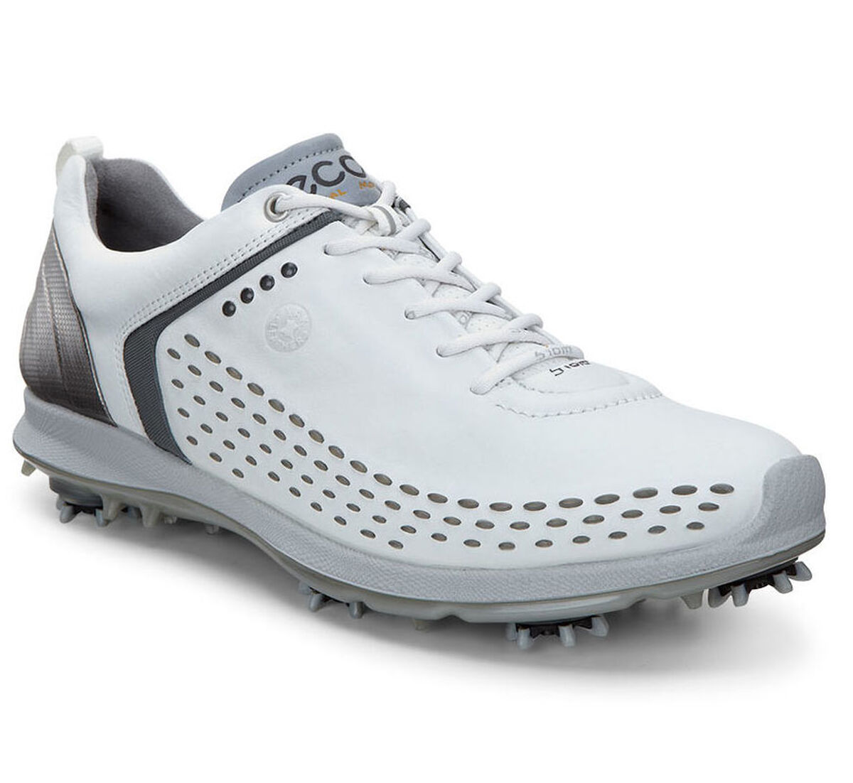 ECCO BIOM G2 Men's Golf Shoe White/Grey PGA TOUR Superstore