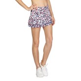 Alternate View 1 of Prismic Leopard Collection: Kacie Painted Leopard Micro Pleat 12.5&quot; Skort