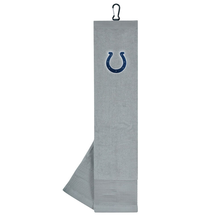 Team Effort Indianapolis Colts Face/Club Tri-Fold Embroidered Towel