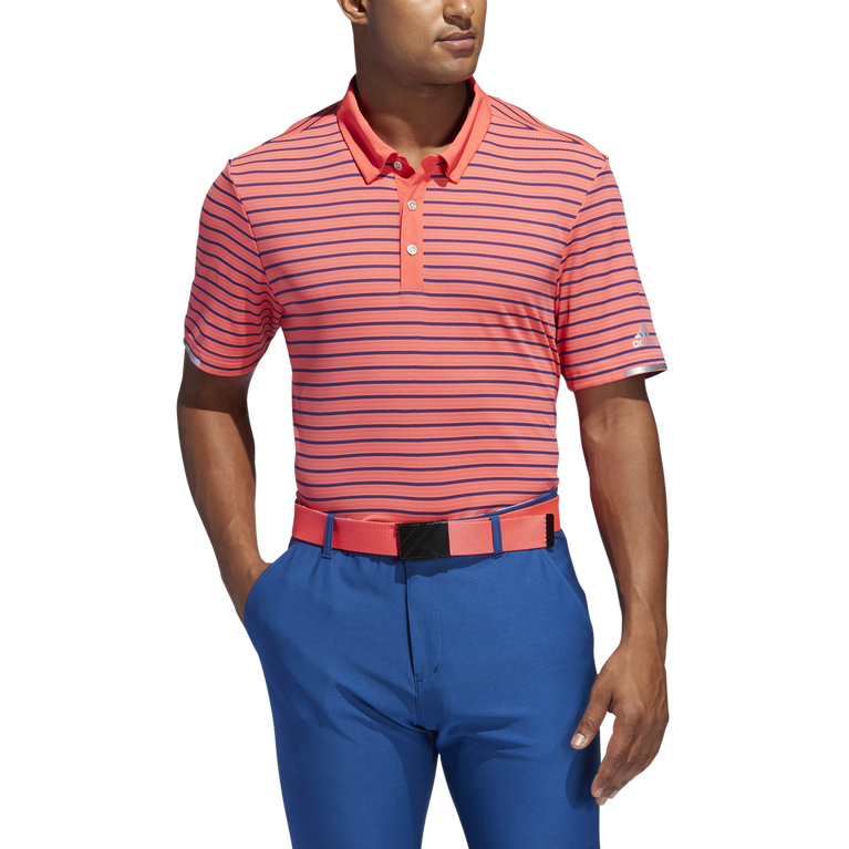 adidas Climachill Three-Color Stripe Polo Shirt | PGA TOUR Superstore
