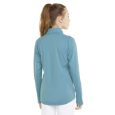 Alternate View 2 of Girls Solid Quarter Zip Pull Over