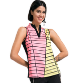 Angel Collection: Tamati Diagonal Stripe Sleeveless Top