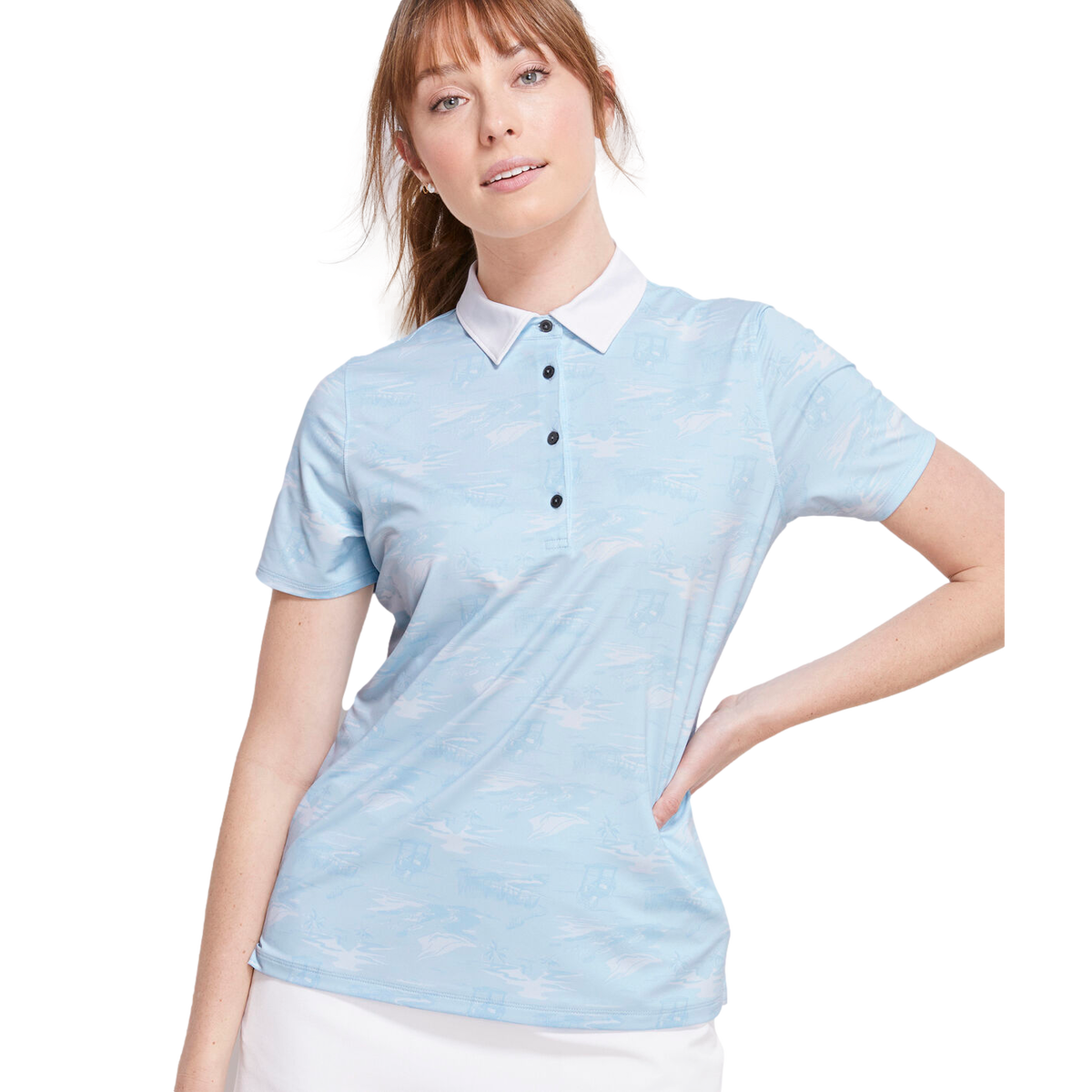 Vineyard Vines Palmero Golf Cart Short Sleeve Polo Shirt PGA TOUR