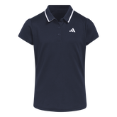 Girls Pique Tipped Collar Short Sleeve Polo