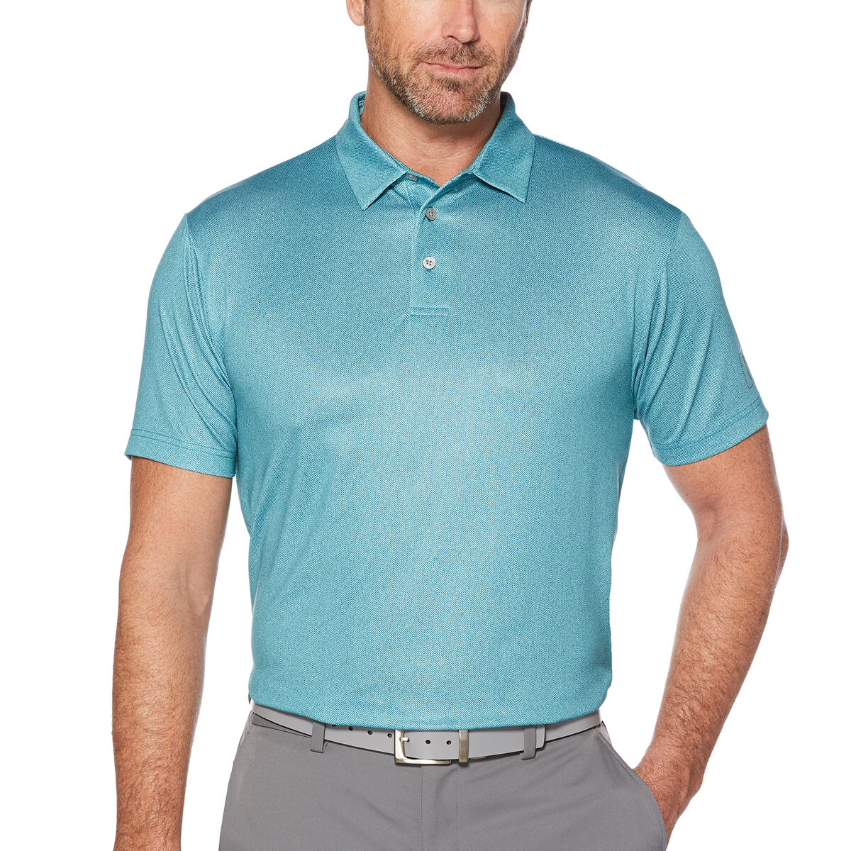PGA TOUR Men's Short Sleeve Motionflux 360 Printed Polo Shirt PGA