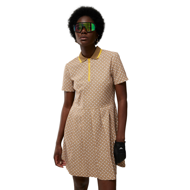 J. Lindeberg Katie Print Short Sleeve Golf Dress PGA TOUR Superstore