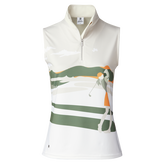 Alternate View 2 of Wild Nature Collection: Britt Golf Motif Sleeveless Polo