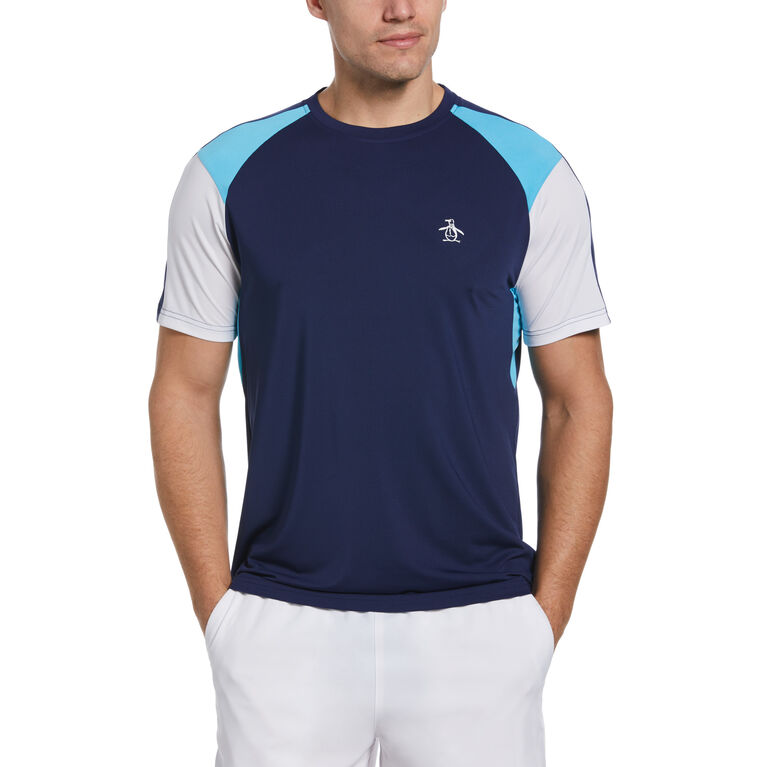 Original Penguin Color Block Men's Tennis Shirt PGA TOUR Superstore