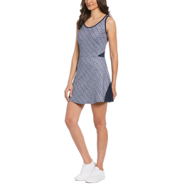 All In Printed Flounce Sleeveless Tennis Dress