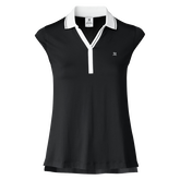 Alternate View 1 of Noble Glow Collection: Indra Sleeveless Relaxed Fit Polo Shirt