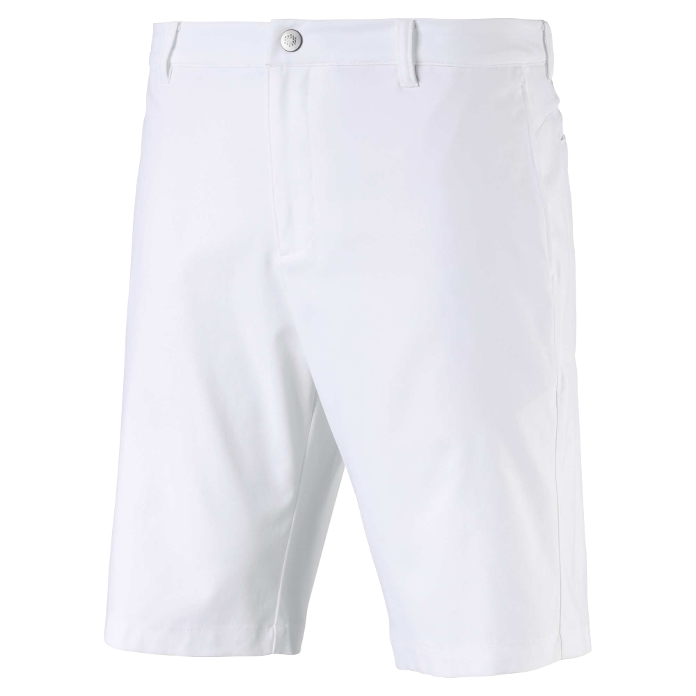 white puma golf shorts