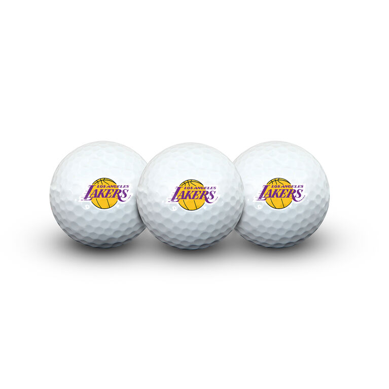 Team Effort Los Angeles Lakers Golf Ball Pack of 3