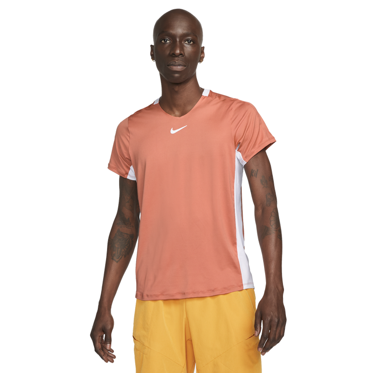 NikeCourt Dri-FIT Advantage Colorblock Men's V-Neck Tennis Top | PGA ...