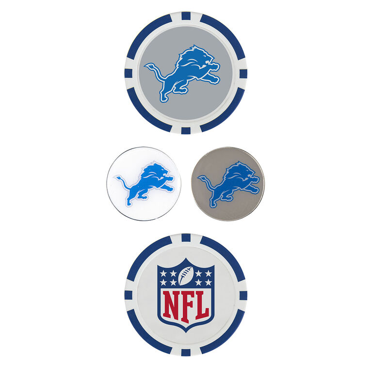 Team Effort Detroit Lions Ball Marker Set