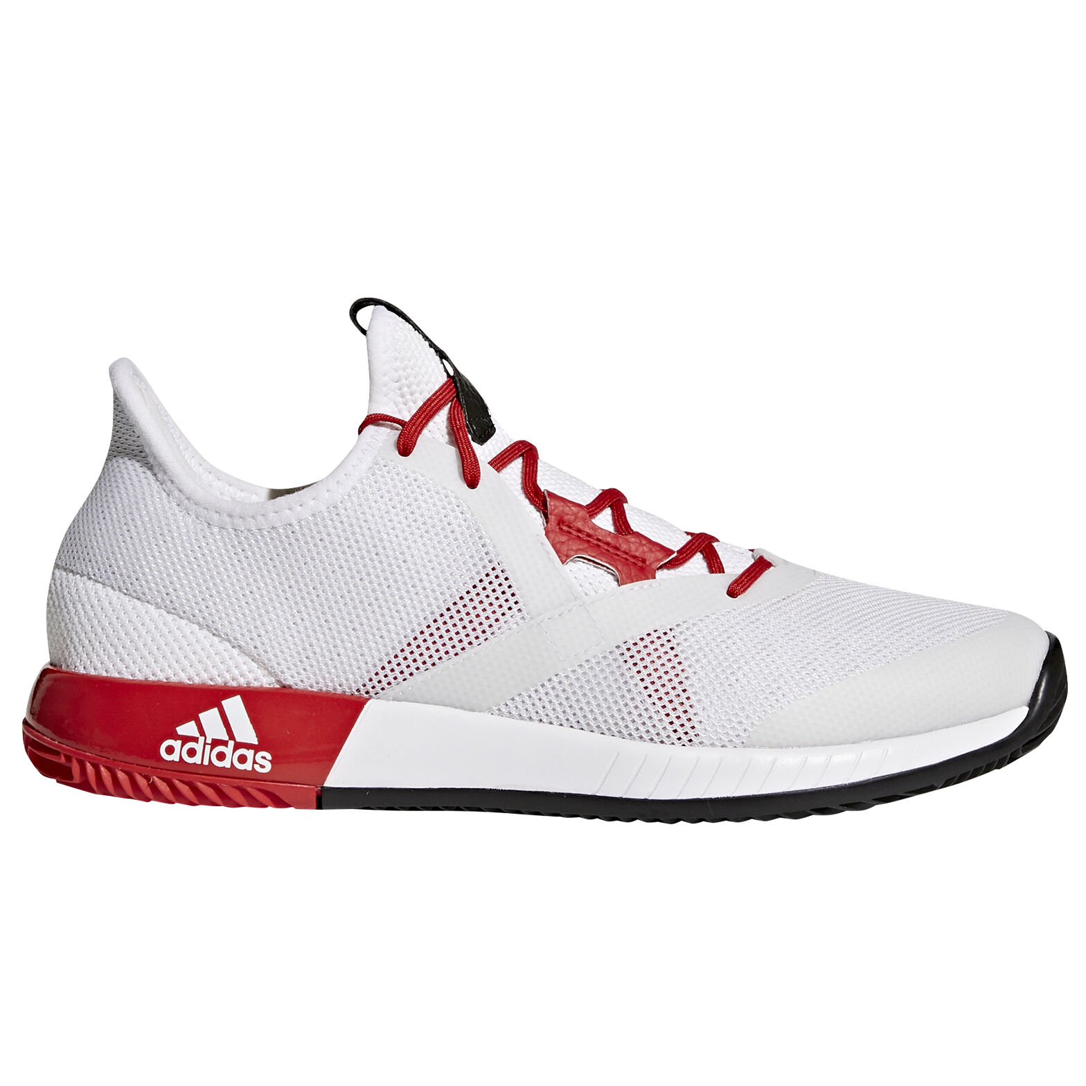 red and white adidas tennis shoes