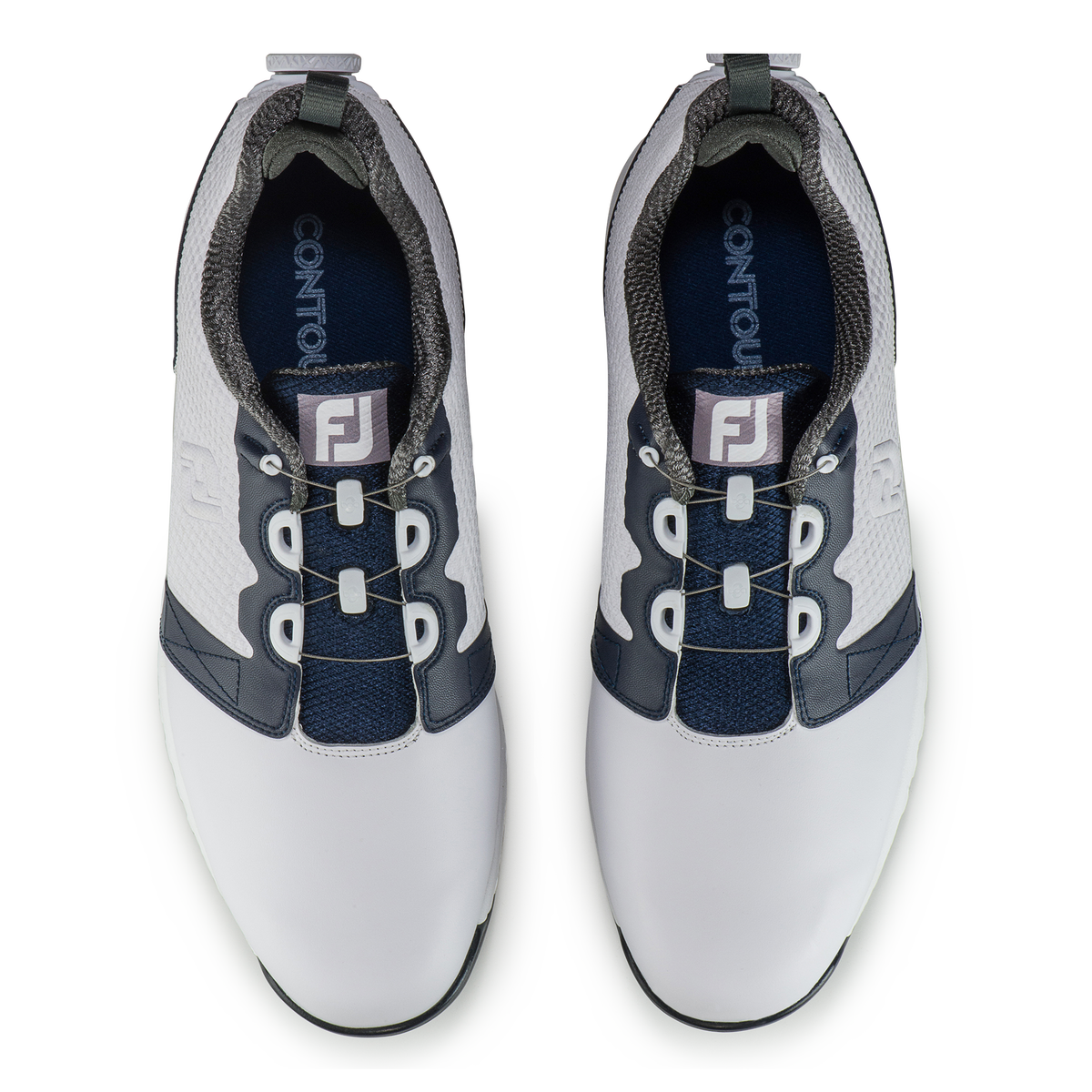 FootJoy Contour FIT BOA Men's Golf Shoe White/Navy PGA TOUR Superstore