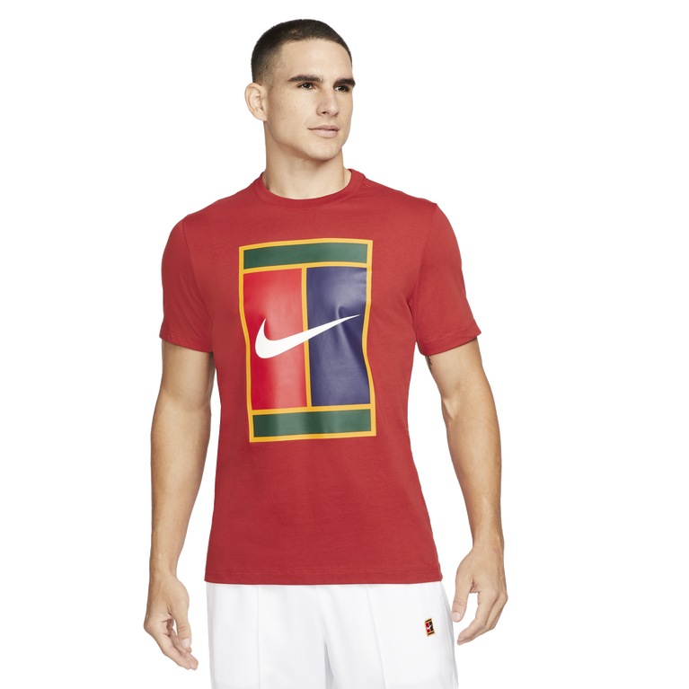 olifant Verbinding Chaise longue NikeCourt Short Sleeve Heritage Logo Tennis T-Shirt | PGA TOUR Superstore