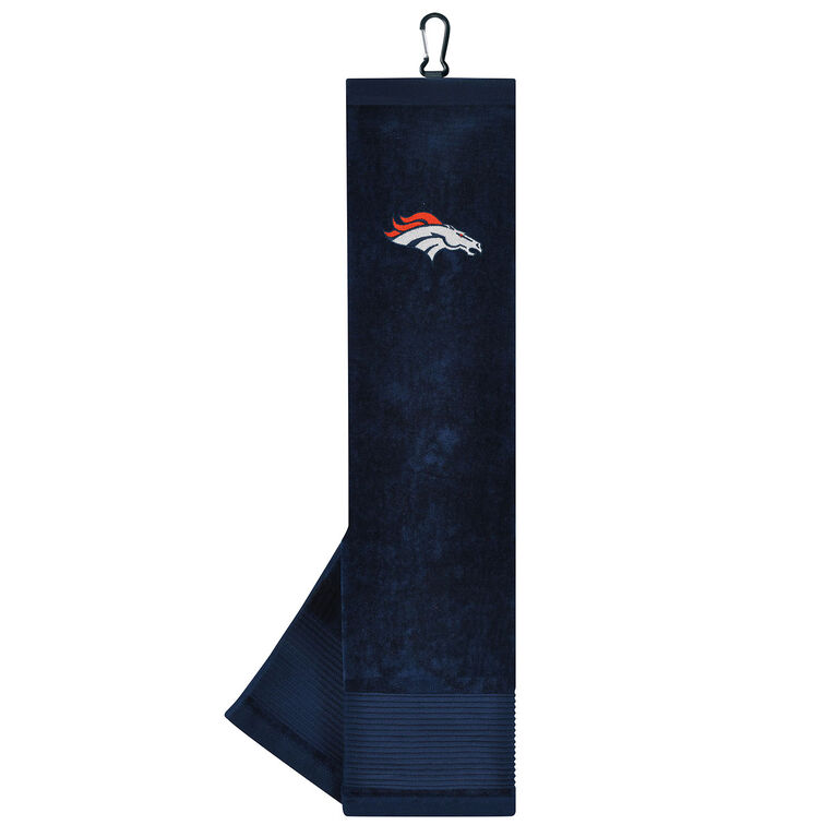 Team Effort Denver Broncos Face/Club Tri-Fold Embroidered Towel