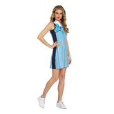 Alternate View 1 of Iris Oasis Collection: Belicia Floral Striped Sleeveless Dress