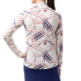 Alternate View 3 of SolCool Touch of Class Quarter Zip Pullover