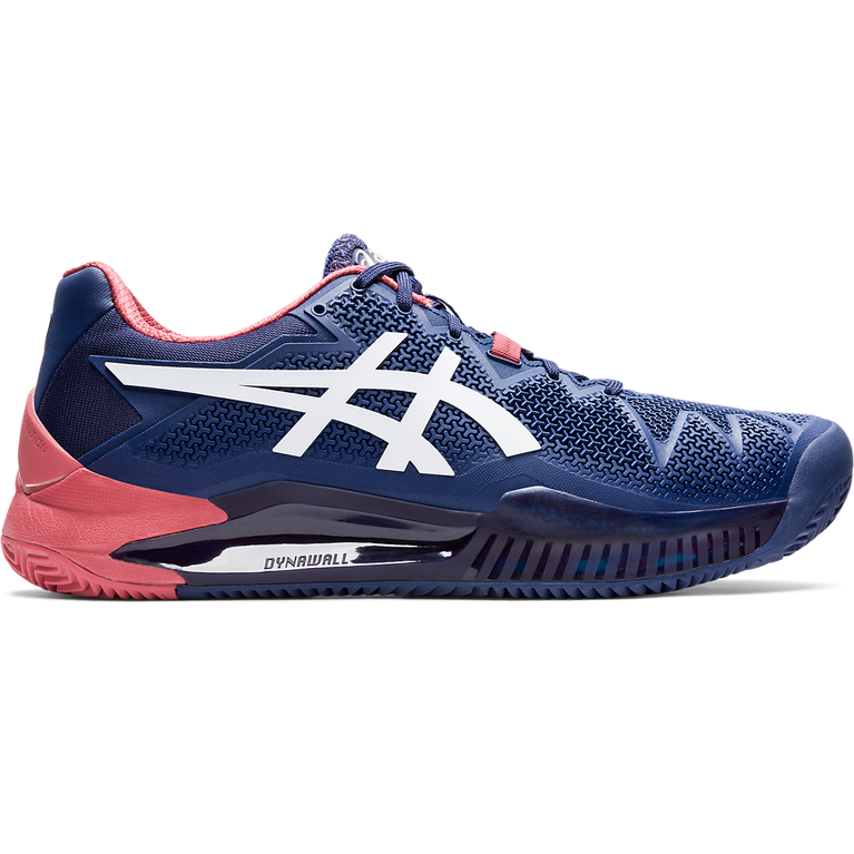 Asics GEL RESOLUTION 8 CLAY Men's Tennis Shoes Navy/Red PGA TOUR Superstore