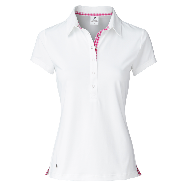 Radiant Twist Collection: Dina Cap Sleeve Polo Shirt