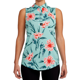 Never Lei Up Sleeveless Polo Shirt