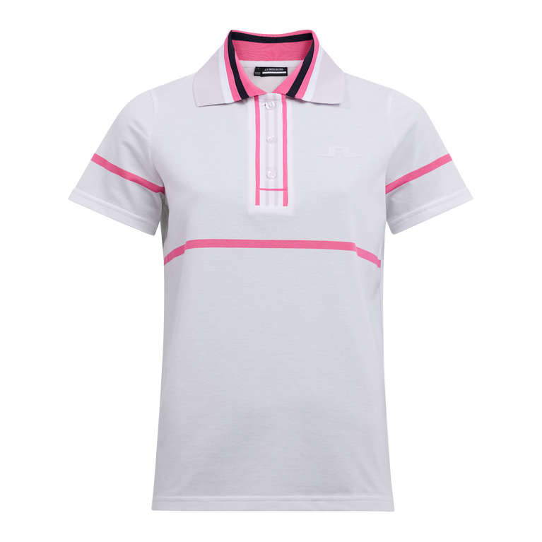 J Lindeberg Maia Statement Collar Short Sleeve Polo Shirt | PGA TOUR ...