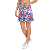 Alternate View 1 of Aloha Paradise Collection: Reagan  Orchid Grove 18&quot; Pull On Micro Pleat Skort