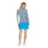 Alternate View 2 of Iris Oasis Collection: Gabriella Animal Print Quarter Zip Pull Over