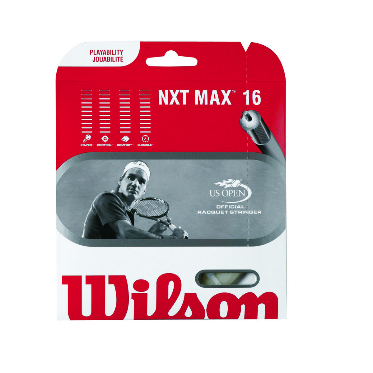 Wilson NXT Max 16 Gauge String Natural Shop Quality Wilson Tennis