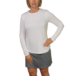 Crew Neck Women&#39;s Long Sleeve Top