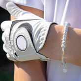 Alternate View 2 of Golf Goddess Silver Stroke Counter Bracelet With Golf Ball Charm