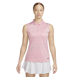 Dri-FIT Victory Women&#39;s Striped Sleeveless Polo Shirt
