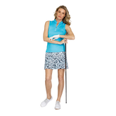 Alternate View 1 of Radiance Cove Collection: Zyra Solid Sleeveless Quarter Zip Top