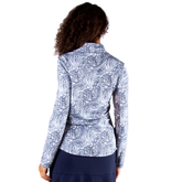 Alternate View 2 of Marina Blue Collection: Ligia Long Sleeve Quarter Zip Pull Over