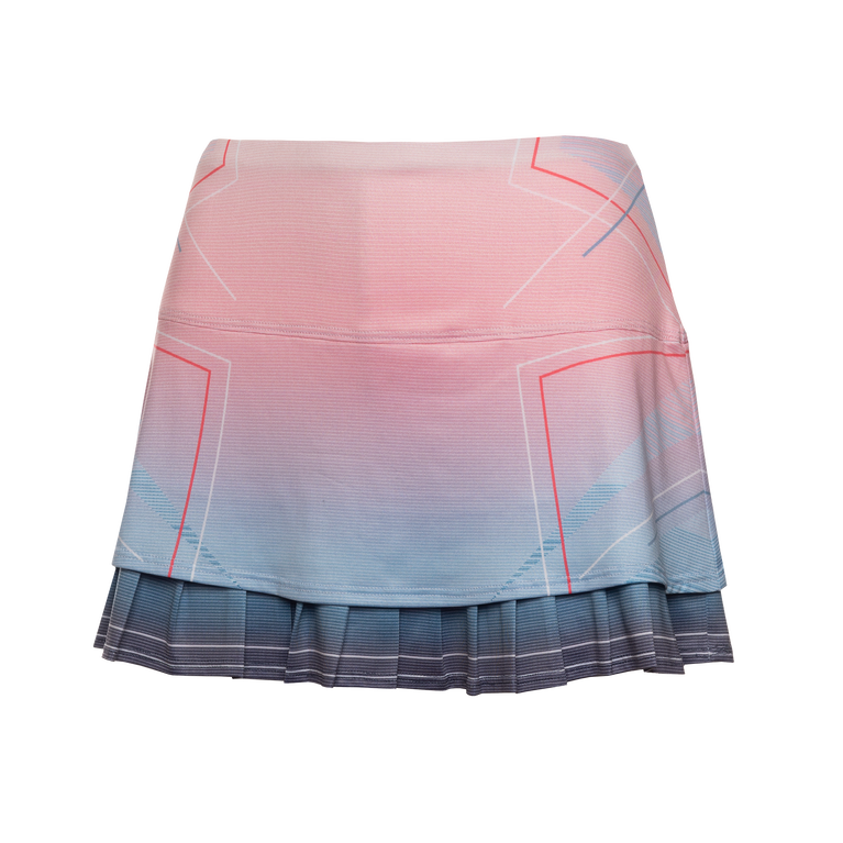 Pleated Ombre 12&quot; Skort