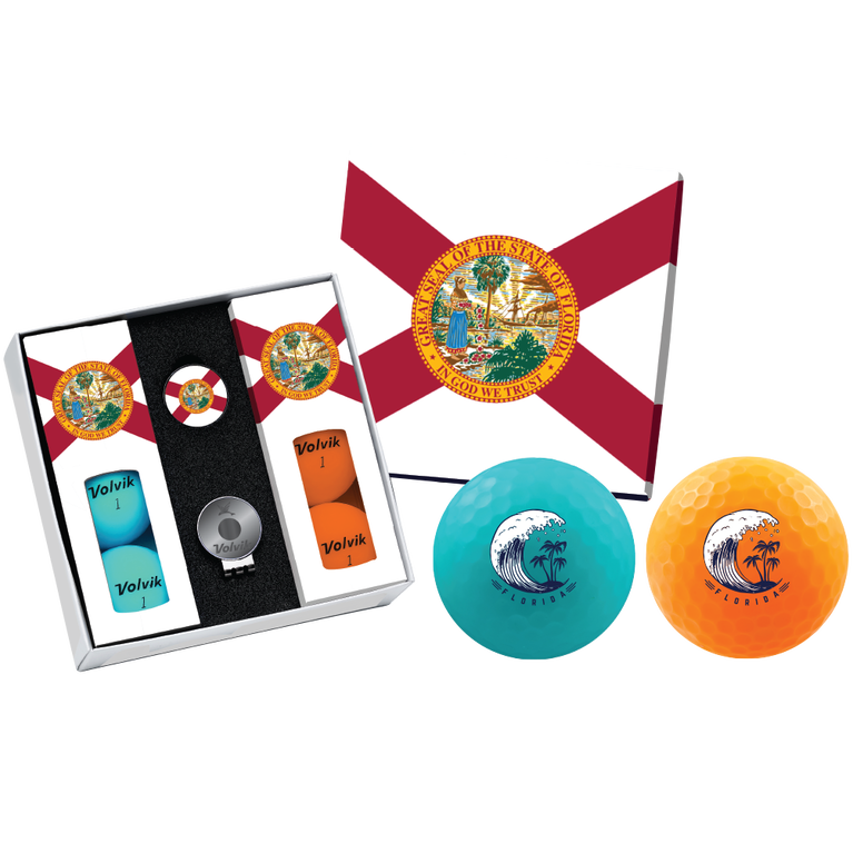 Vivid Florida 6 Pack Golf Balls