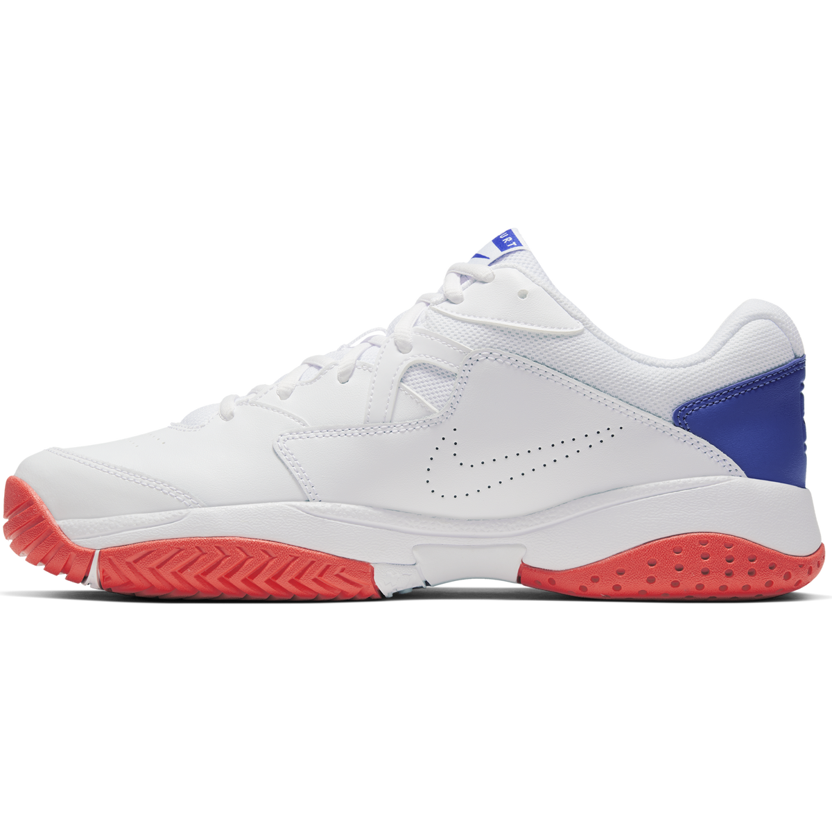 NikeCourt Lite 2 Men #39 s Hard Court Tennis Shoe White/Royal PGA TOUR