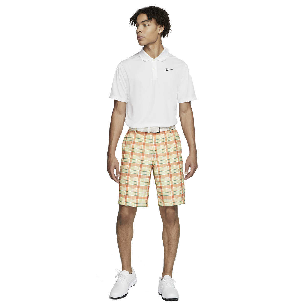 mens nike plaid golf shorts
