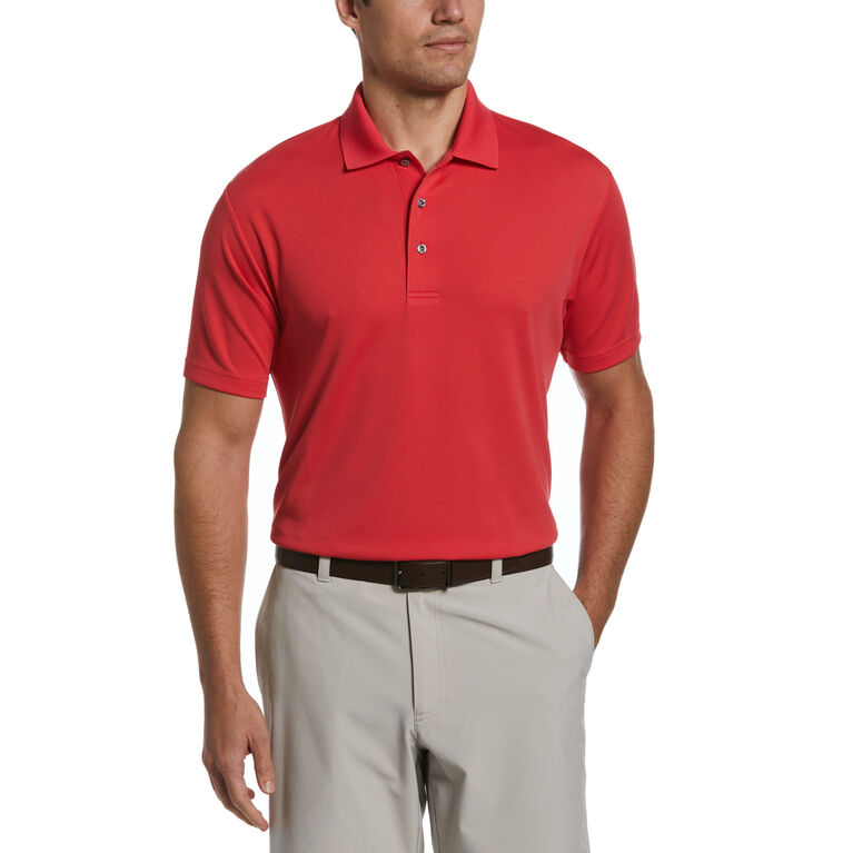 PGA TOUR Apparel Airflux Solid Mesh Short Sleeve Golf Polo Shirt | PGA ...