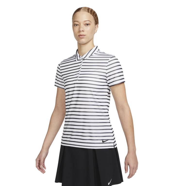 Nike Dri FIT Victory Women s Striped Polo Shirt PGA TOUR Superstore