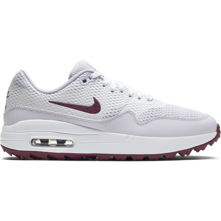 Nike Air Max 1 G Women's Golf Shoe - White/Purple | PGA TOUR Superstore