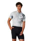 Camo Modern Spread Rib Collar Tech Jersey Slim Fit Polo