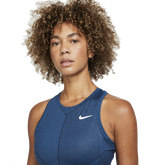 Alternate View 2 of NikeCourt Dri-FIT Advantage Sleeveless Grid Print Tennis Dress