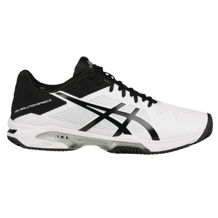 Asics GEL-Solution Speed 3 Men's Tennis Shoe - White/Black | PGA Superstore