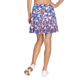 Alternate View 2 of Aloha Paradise Collection: Reagan  Orchid Grove 18&quot; Pull On Micro Pleat Skort