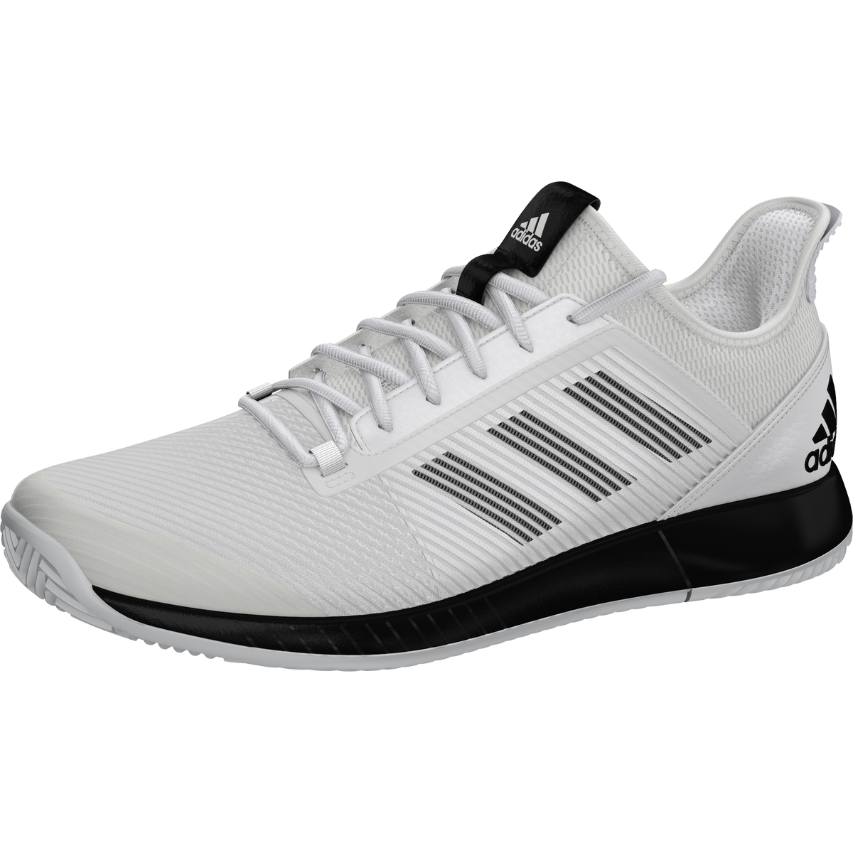 Adidas Adizero Defiant Bounce 2 Women's Tennis Shoes - White/Black | PGA TOUR Superstore